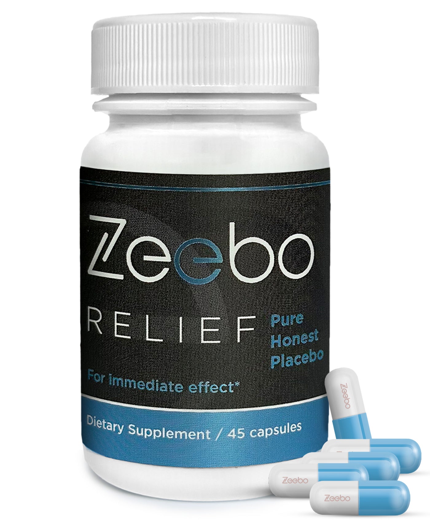 Zeebo Placebo Blue-white Capsules